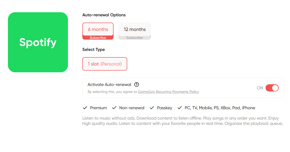 gamsgo-spotify-premium