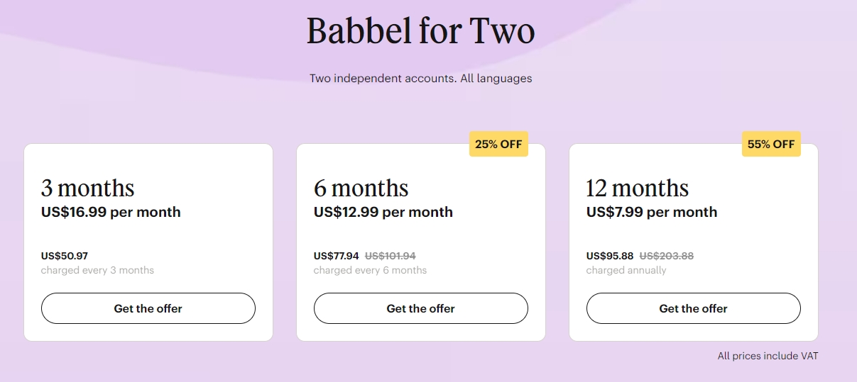 babbel-for-two