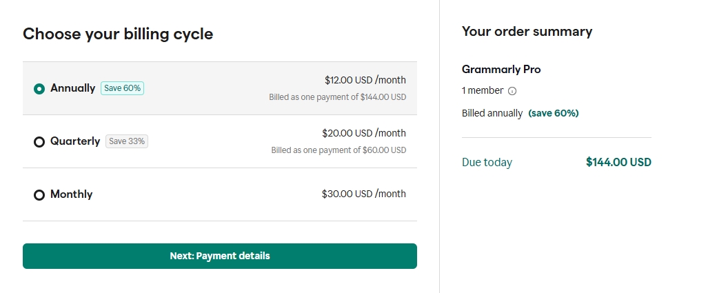 grammarly-pro-pricing-plans